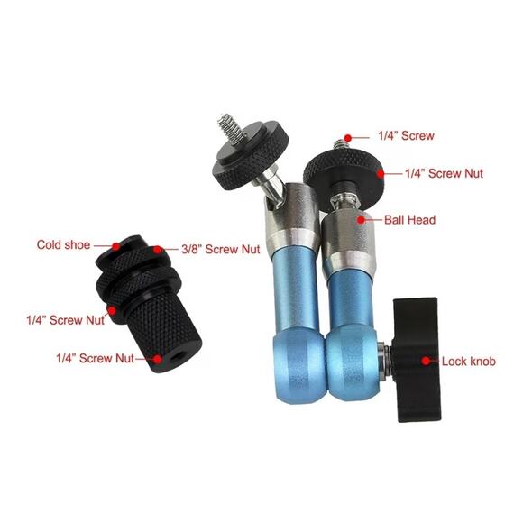 7 inch Stainless Steel Adjustable Friction Articulating Magic Arm, DSLR Rig Cam - Picture 5 of 7